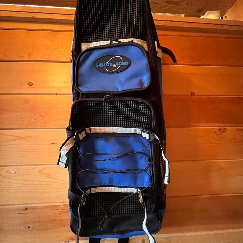 Snorkeling backpack, blue and black